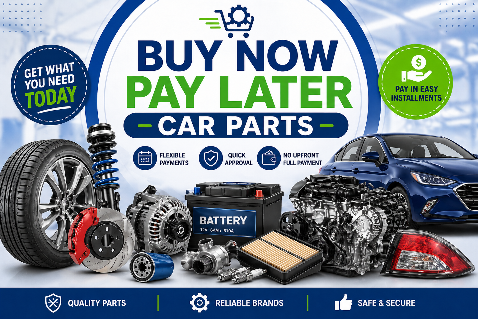 Buy Now Pay Later Car Parts