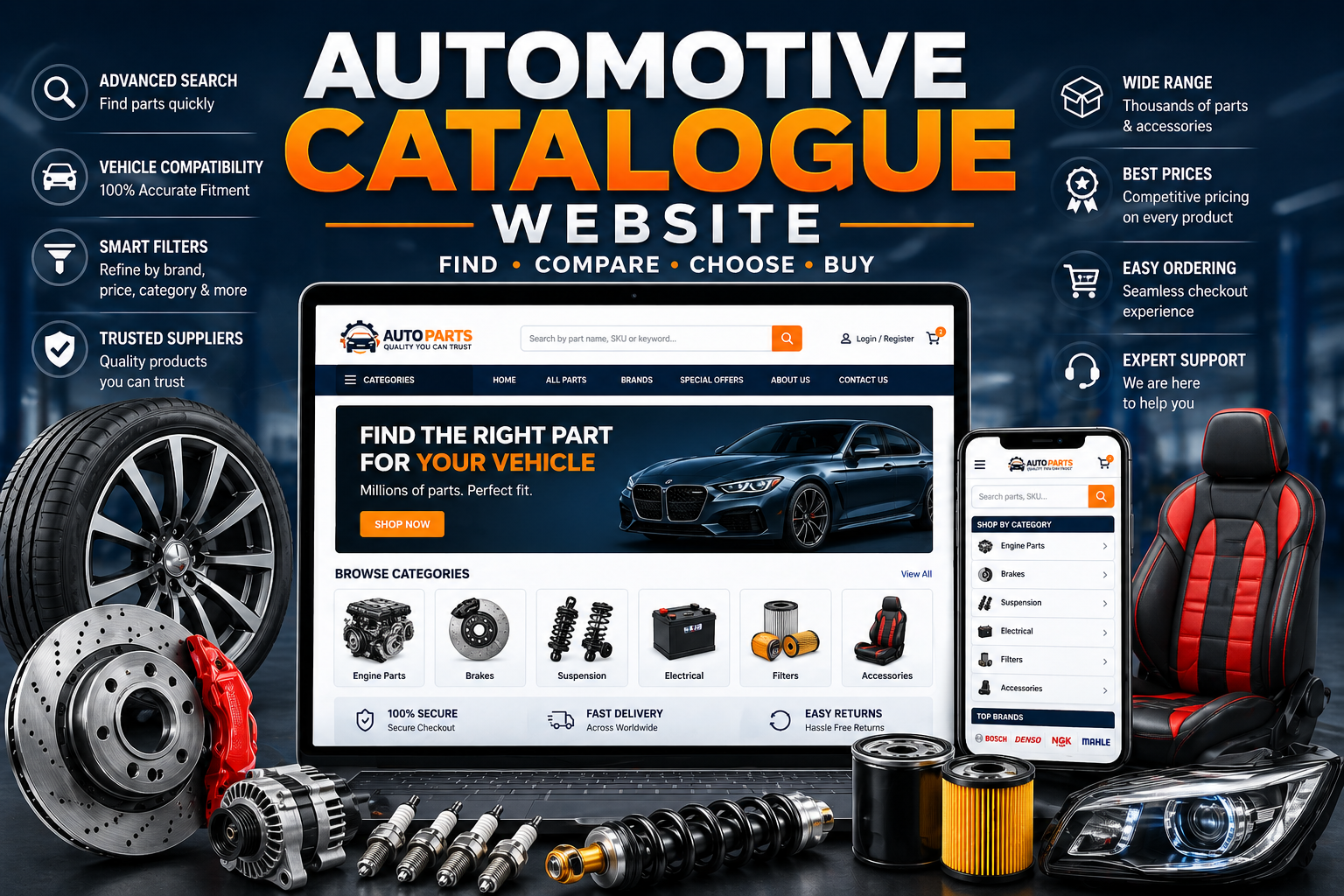 Automotive Catalogue Website